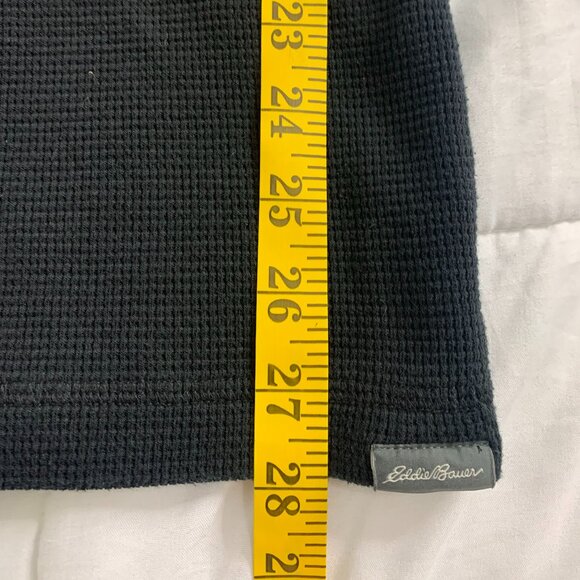 Eddie Bauer Men’s Black Long Sleeve Henley – TL (Tall Large), Cotton/Poly Blend - Picture 11 of 11